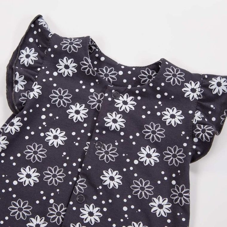 Rampers dziewczęcy, grafitowy, Eevi