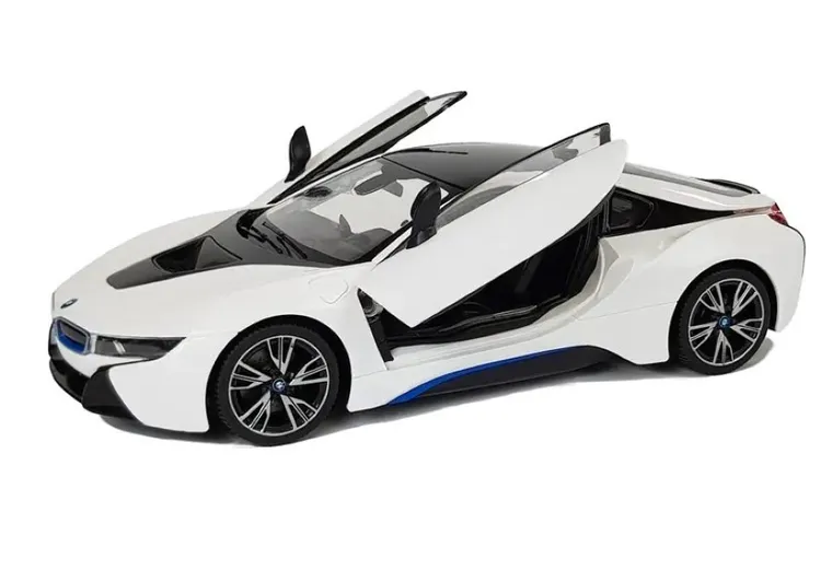 Rastar, BMW i8, pojazd zdalnie sterowany, biały, 1:14