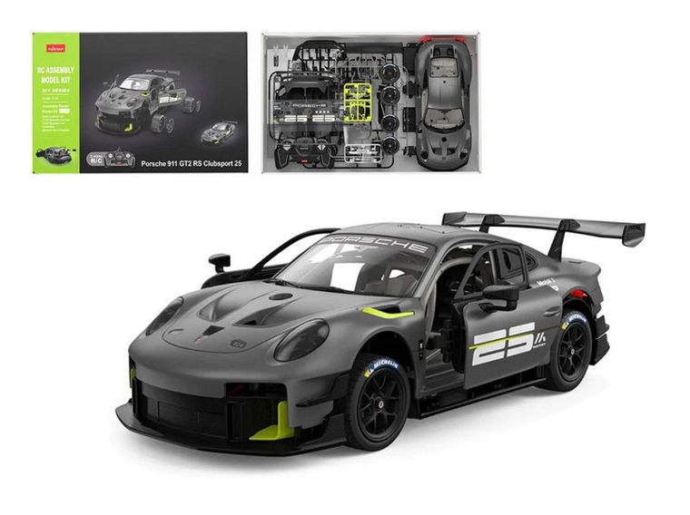 Rastar, Porsche 911 GT2, Building Kit, model do składania, zdalnie sterowany, 1:18