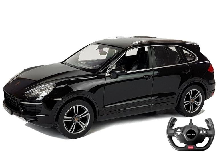 Rastar, Porsche Cayenne Turbo, pojazd zdalnie sterowany, czarny, 1:14
