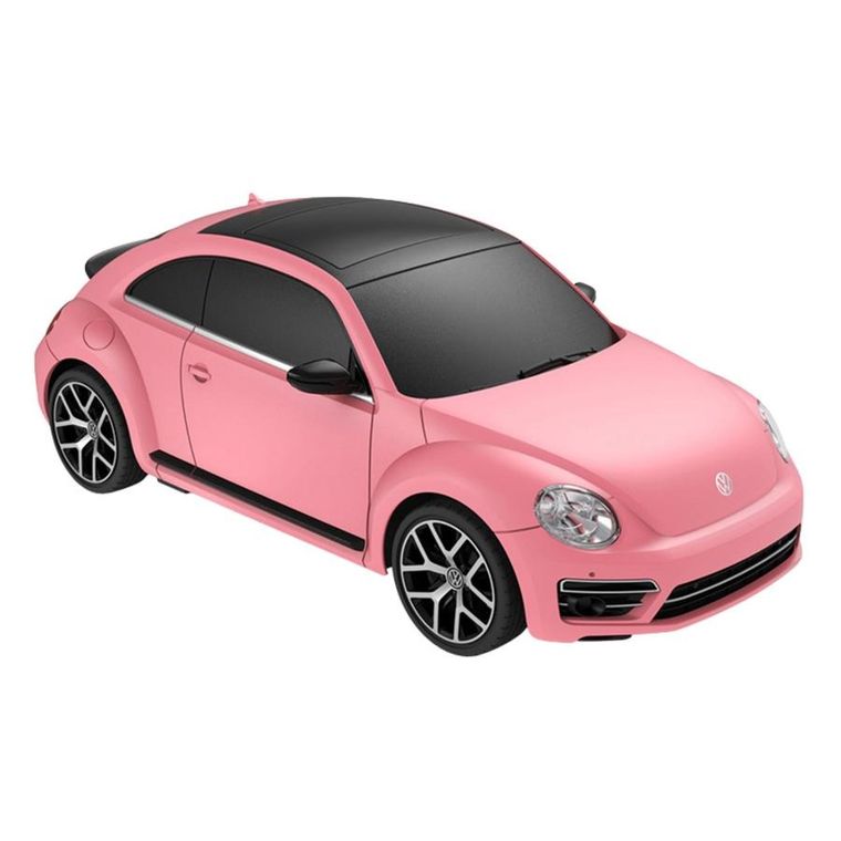 Rastar, Volkswagen Beetle UV Sensitive, pojazd zdalnie sterowany, różowy, 1:24
