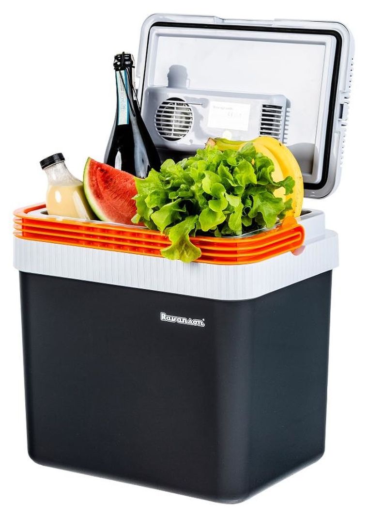 Ravanson, lodówka samochodowa, CS-24S Super, szara