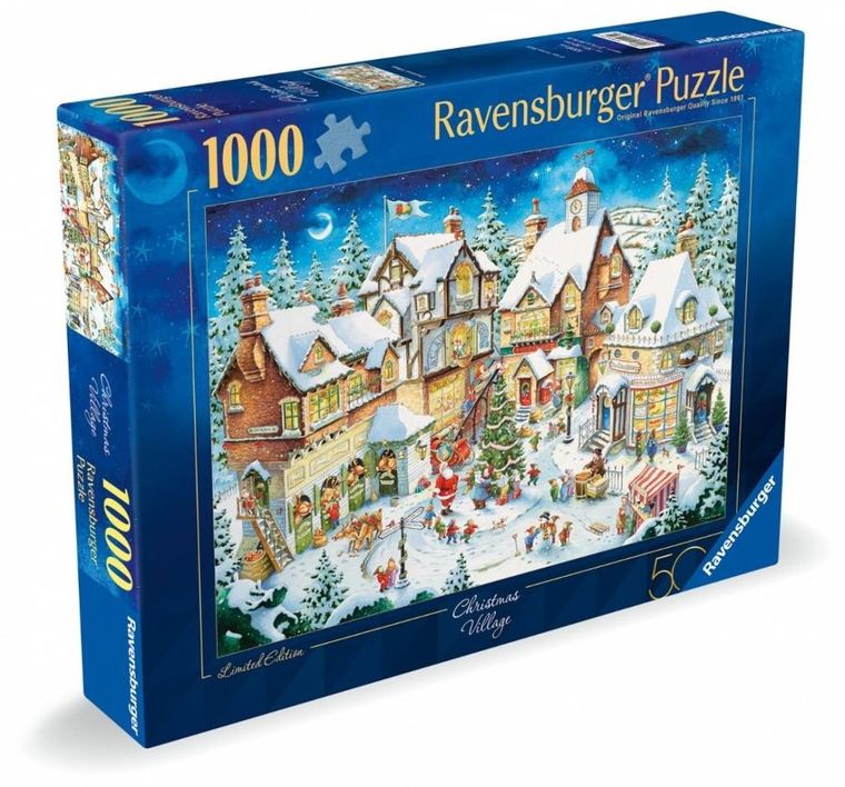 Ravensburger, Białe święta, puzzle, 1000 elementów