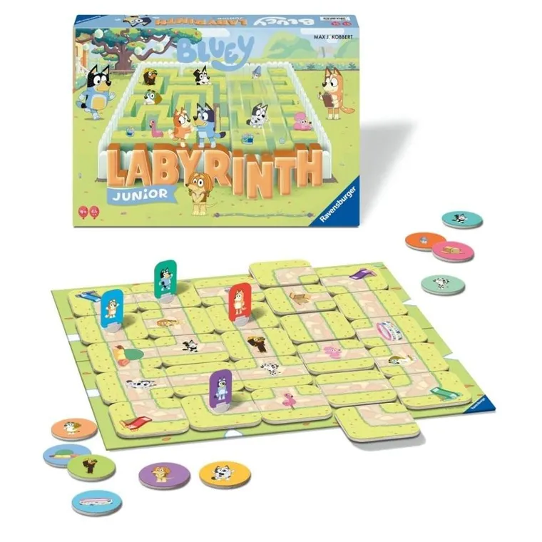 Ravensburger, Bluey, Labyrinth Junior, gra familijna