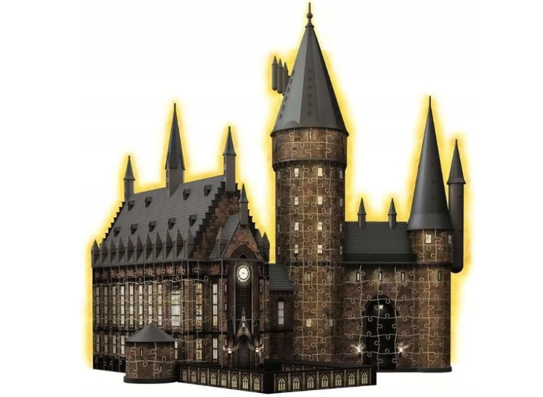 Ravensburger, Budynki nocą: Zamek Hogwarts, puzzle 3D