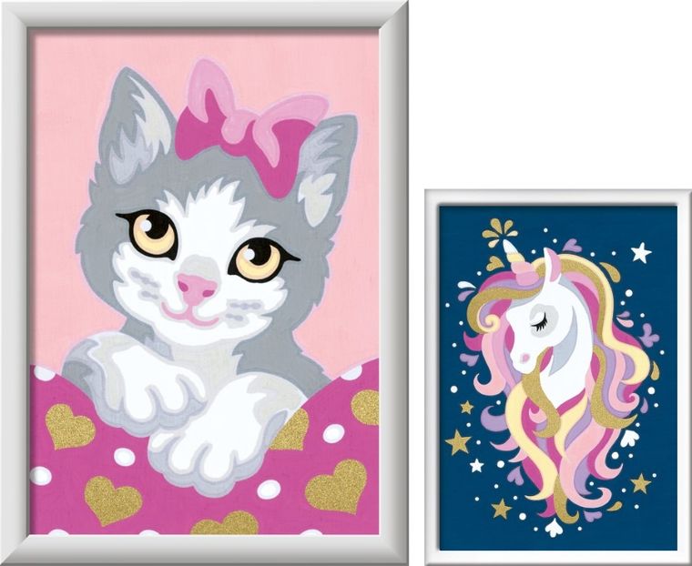 Ravensburger, Creart Atelier, malowanie po numerach, Jednorożec