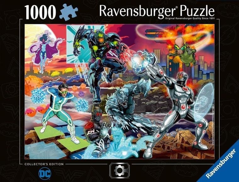 Ravensburger, DC Comics, Cyborg, puzzle, 1000 elementów