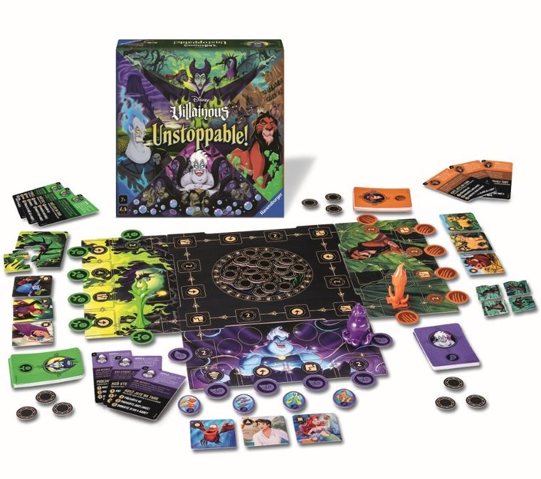 Ravensburger, Disney, Villainous Unstoppable, gra familijna