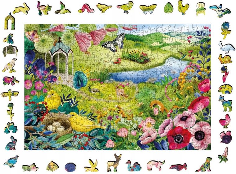 Ravensburger, Dziki ogród, puzzle drewniane, 500 elementów