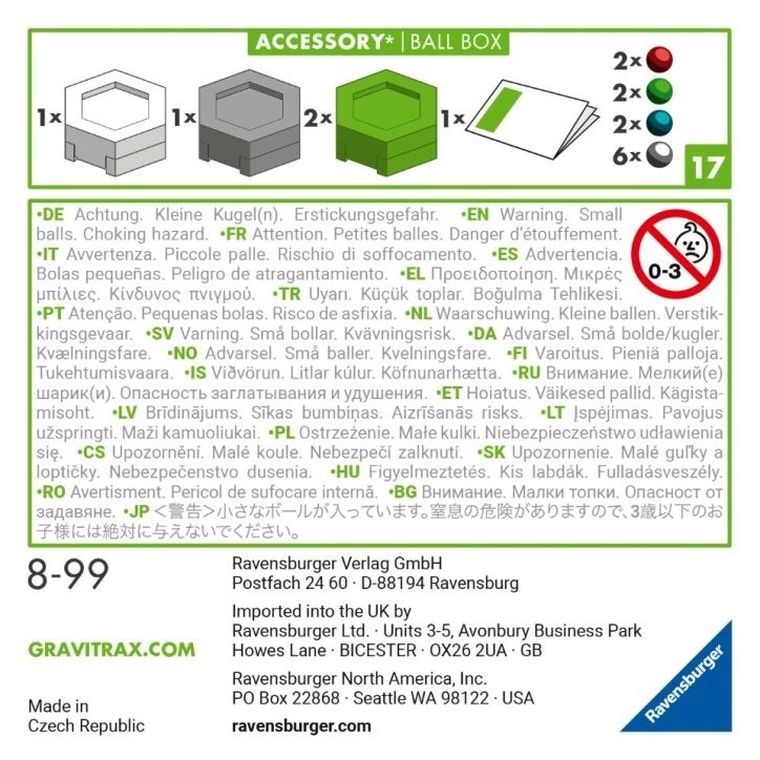 Ravensburger, GraviTrax, Box, zestaw uzupełniający
