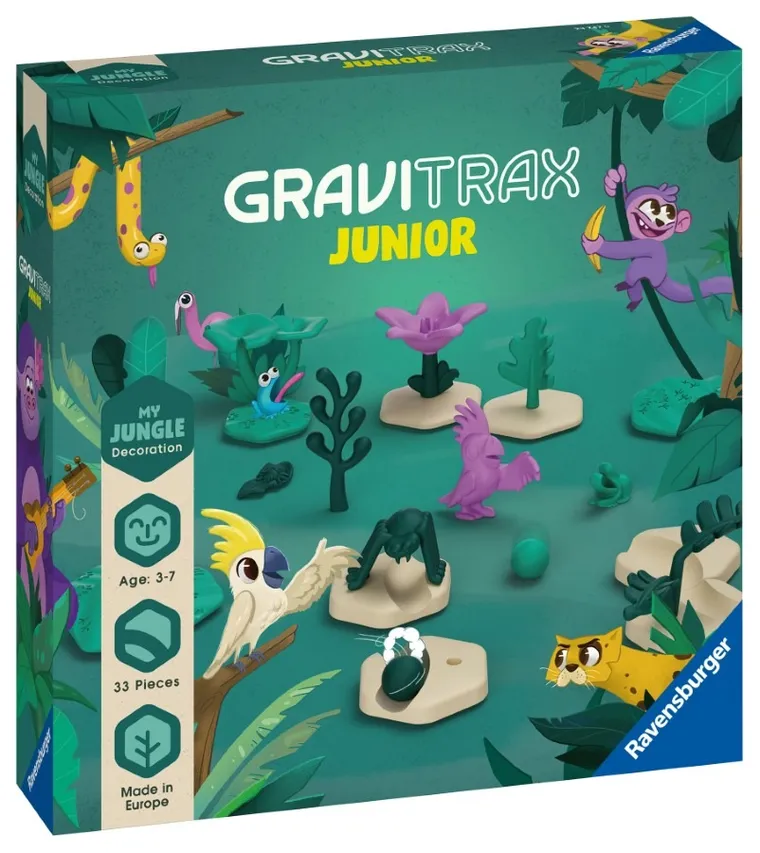 Ravensburger, GraviTrax Junior, Dżungla, zestaw uzupełniający