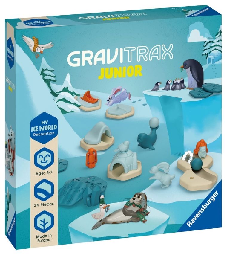 Ravensburger, GraviTrax Junior, Lodowa Przygoda, zestaw uzupełniający
