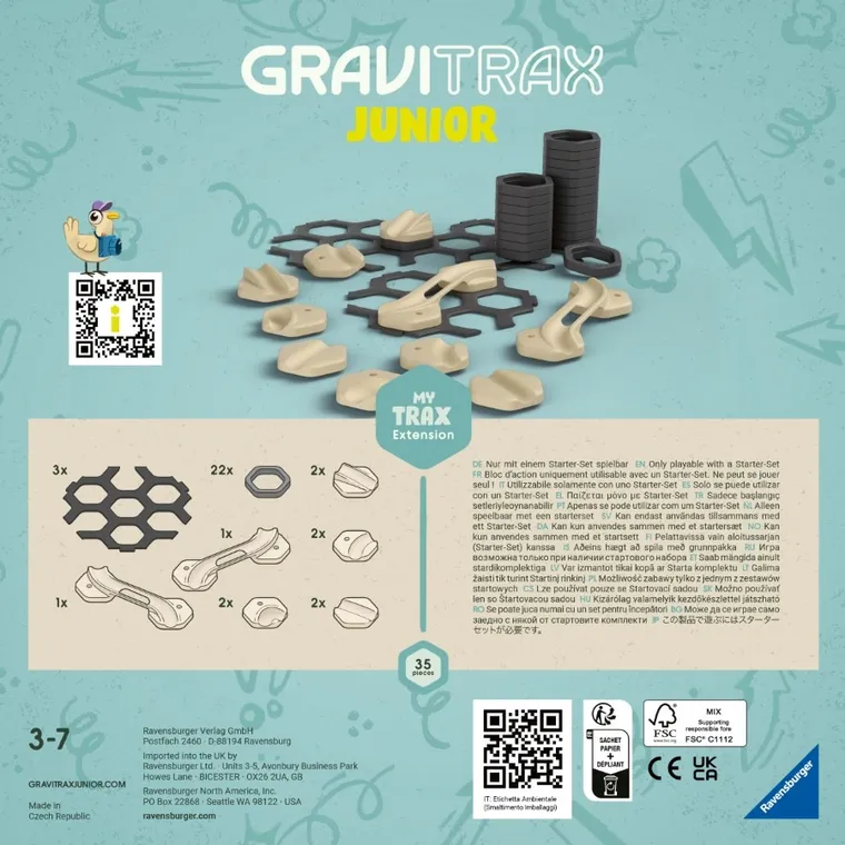 Ravensburger, GraviTrax Junior, Tory, zestaw uzupełniający