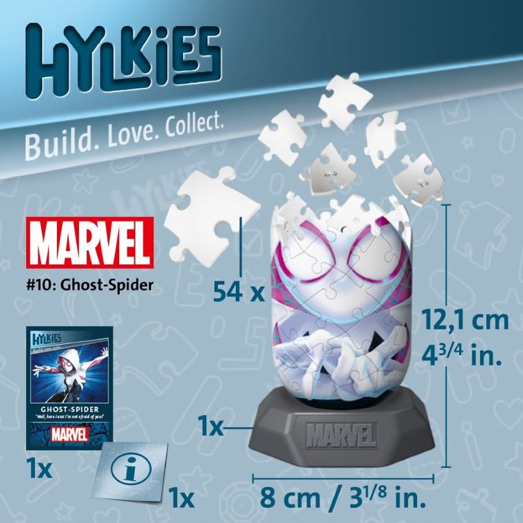 Ravensburger, Hylkies, Ghost Spider, puzzle 3D, 56 elementów