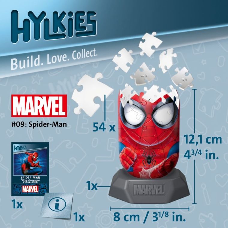 Ravensburger, Hylkies, Spider-Man, puzzle 3D, 56 elementów