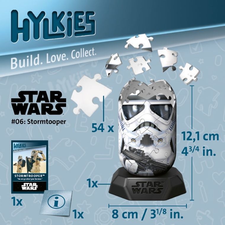 Ravensburger, Hylkies, Szturmowiec, puzzle 3D, 56 elementów