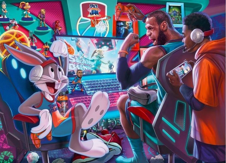 Ravensburger, Kosmiczny mecz, puzzle, 300 elementów