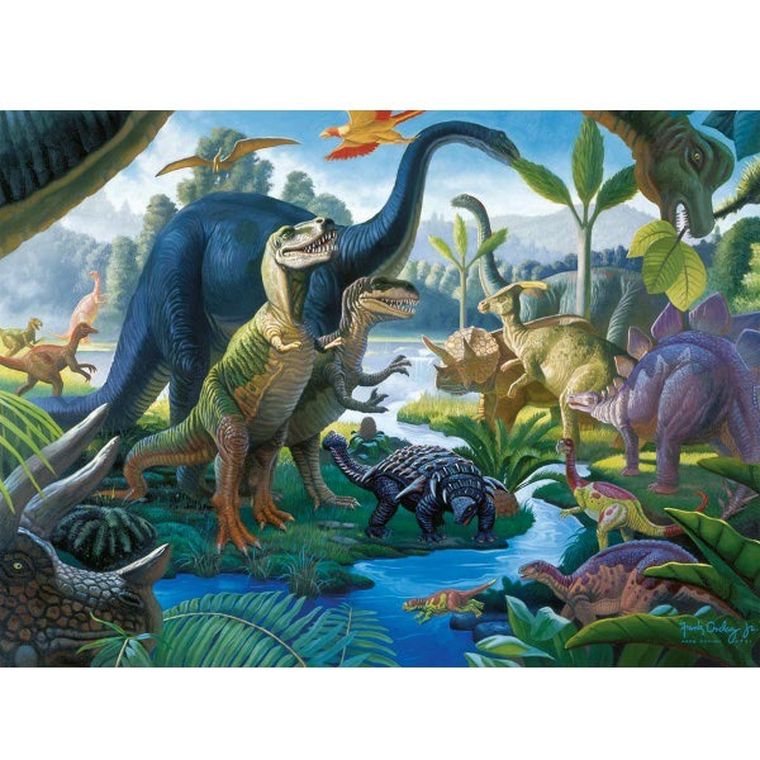 Ravensburger, Kraina gigantów, puzzle XXL, 100 elementów