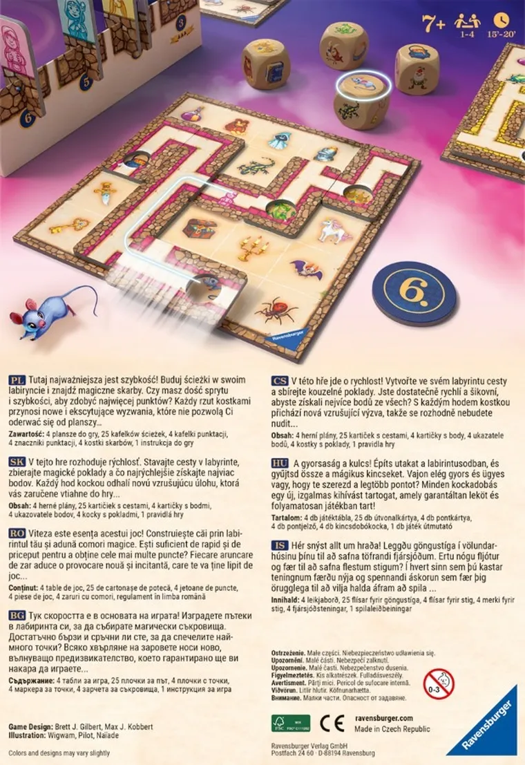Ravensburger, Labyrinth GO! gra familijna