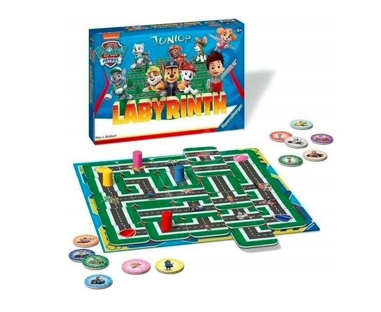 Ravensburger, Labyrinth Junior Psi Patrol, gra familijna