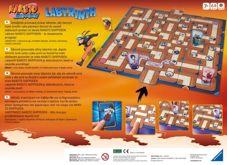 Ravensburger, Labyrinth Naruto, gra familijna