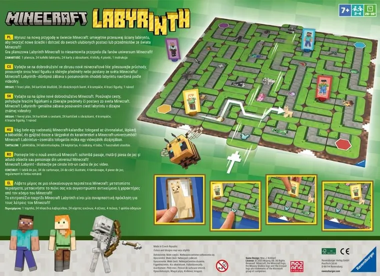 Ravensburger, Minecraft, Labyrinth, gra familijna