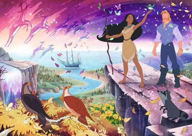 Ravensburger, Pocahontas, puzzle, 1000 elementów