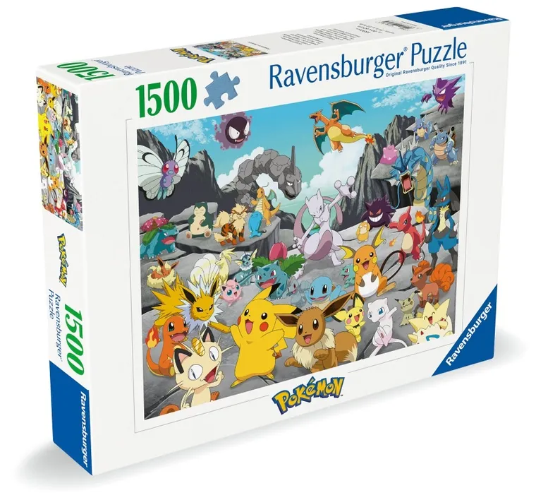 Ravensburger, Pokemon Classic, puzzle, 1500 elementów