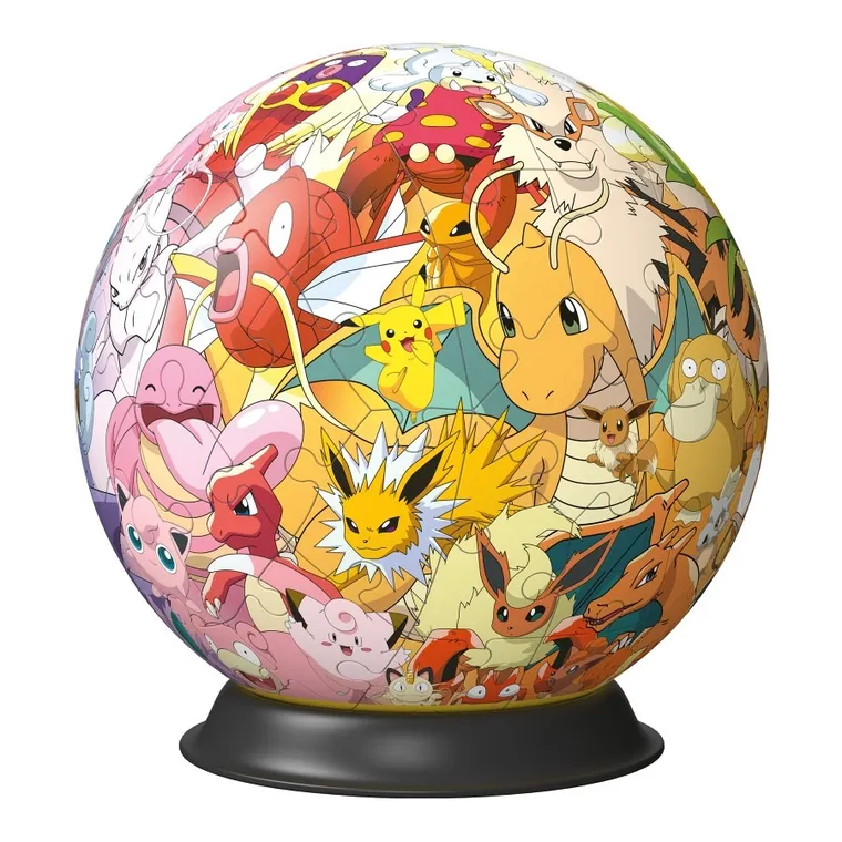 Ravensburger, Pokemon, Kula, puzzle 3D, 73 elementy