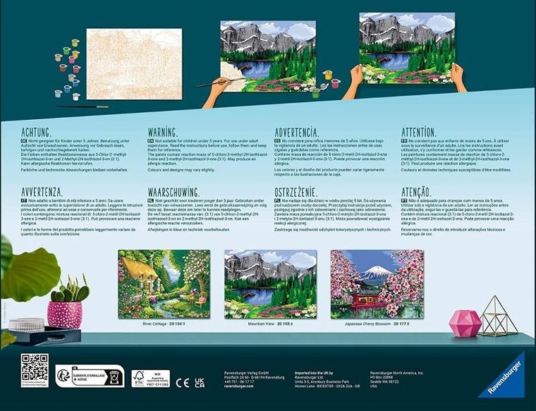 Ravensburger Polska, CreArt, malowanka, malowanie po numerach, Dolomity