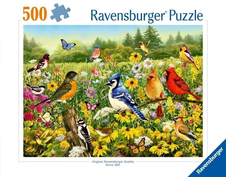 Ravensburger, Ptaki, puzzle, 500 elementów