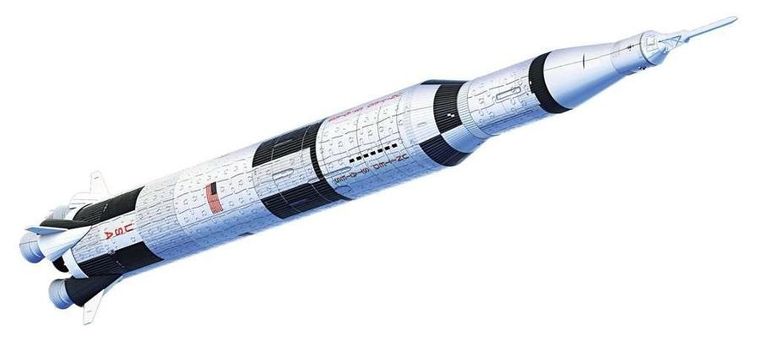 Ravensburger, Rakieta Apollo Saturn V, puzzle 3D