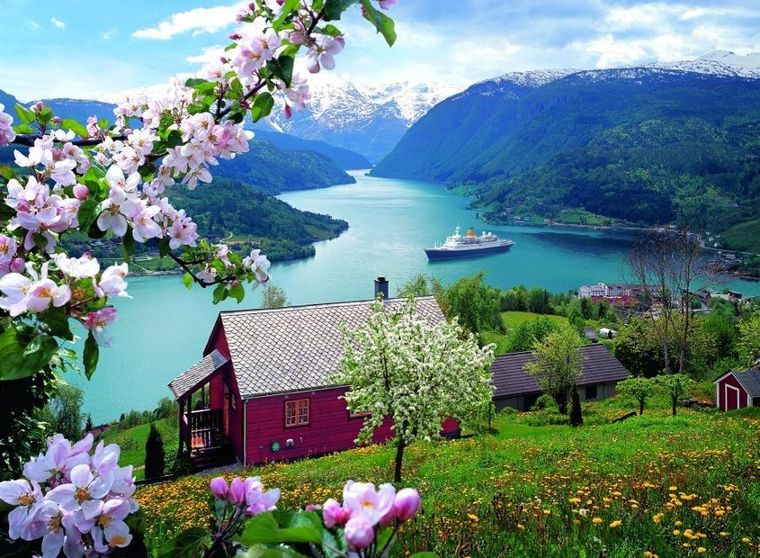 Ravensburger, Skandynawska idylla, puzzle 2D, 500 elementów