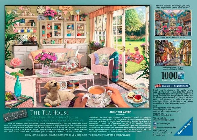 Ravensburger, Słoneczne popołudnie, puzzle 2D, 1000 elementów