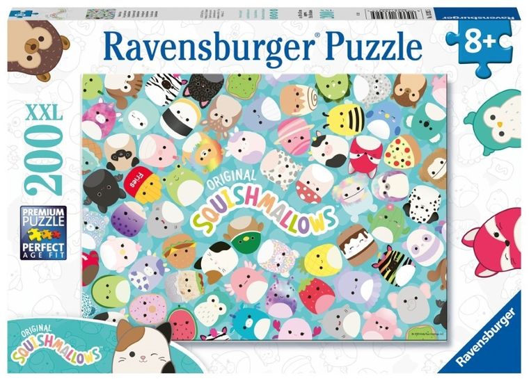 Ravensburger, Squishmallows, puzzle 2D, 200 elementów