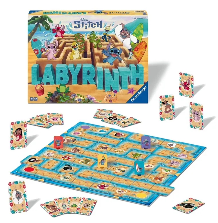Ravensburger, Stitch, Labyrinth, gra familijna