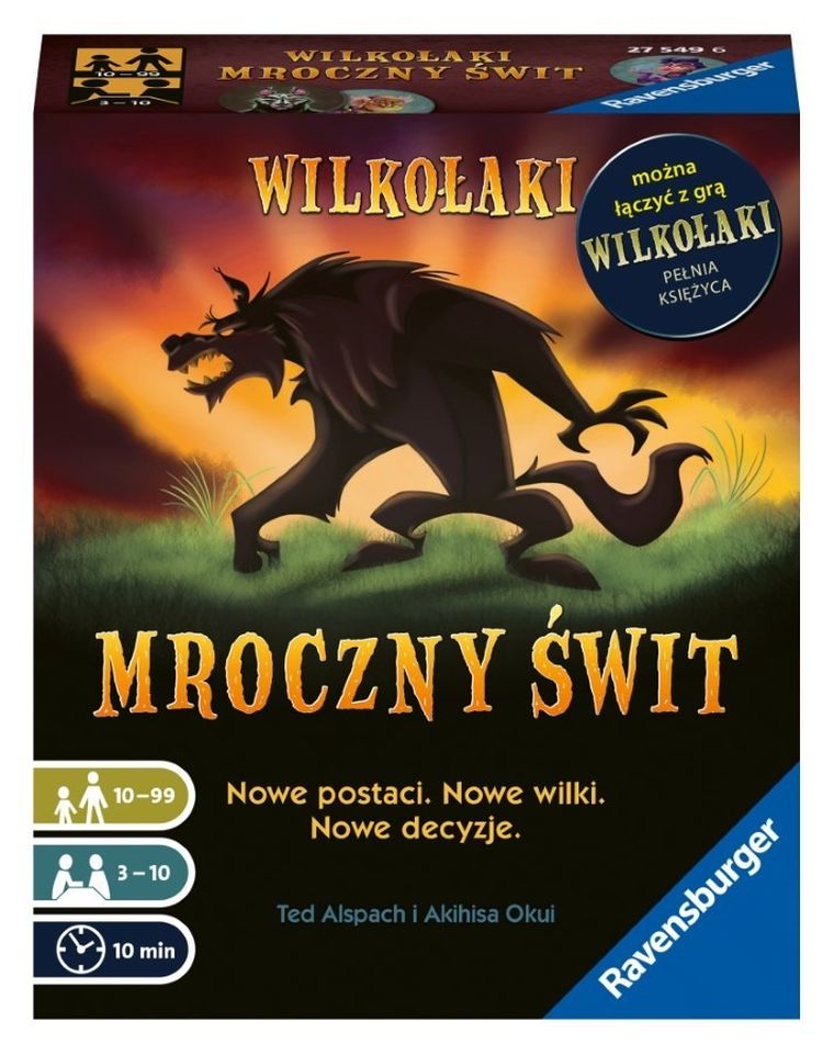 Ravensburger, Wilkołaki Mroczny Świt, gra karciana