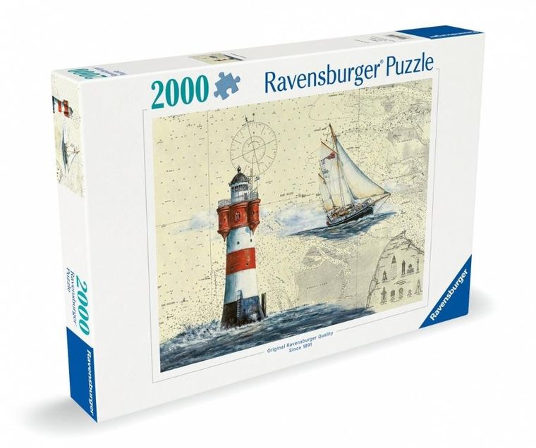 Ravensburger, Żeglarstwo, latarnia morska, puzzle, 2000 elementów
