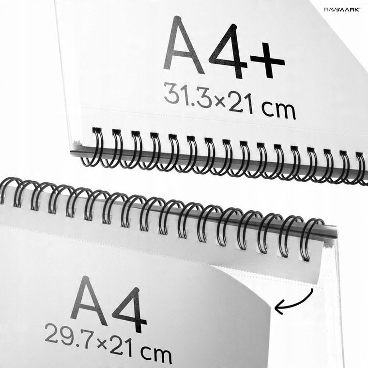 Rawmark, blok do markerów, A4, 40 arkuszy, 200gsm, 1 szt.