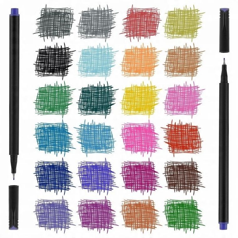 Rawmark, Finliner, cienkopisy, 24 kolory