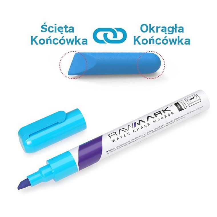 Rawmark, marker kredowy, śliwkowy