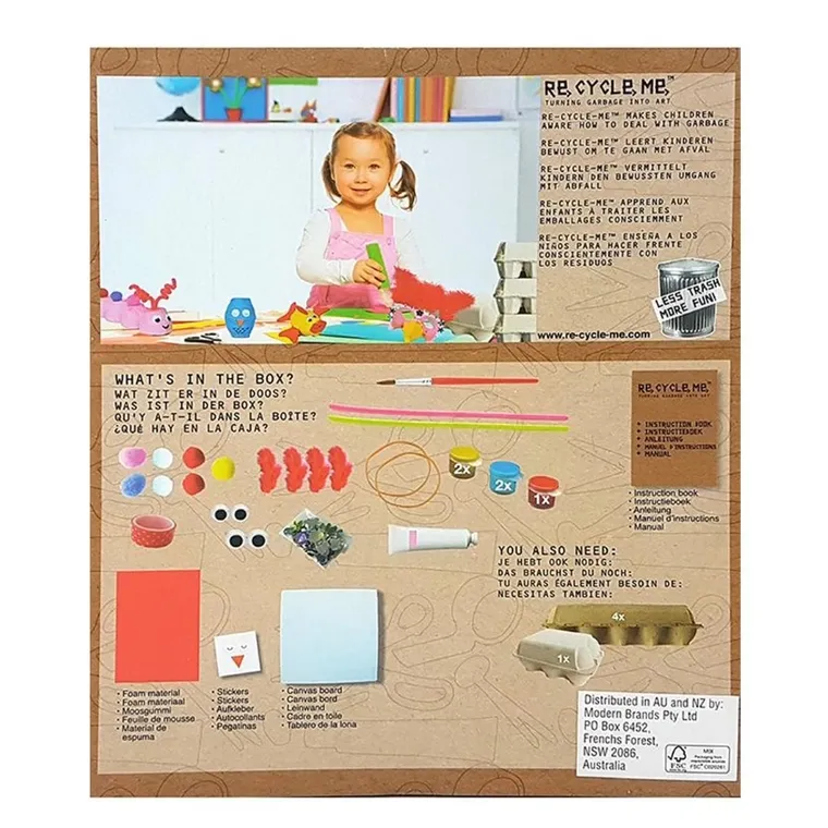 Re-Cycle-Me, Maska Wenecka, 5 zabawek, zestaw kreatywny