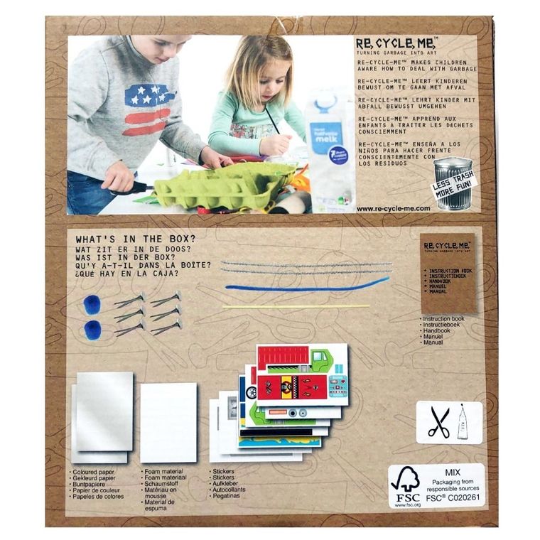 Re-Cycle-Me, Sejf, 5 zabawek, zestaw kreatywny