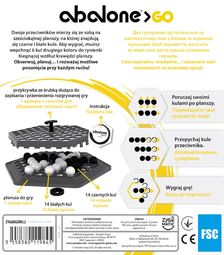 Rebel, Abalone GO, gra logiczna