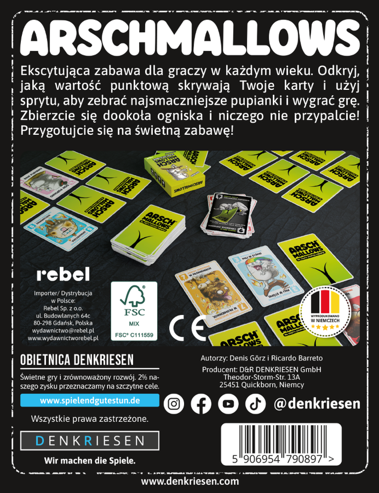 Rebel, Arschmallows, gra karciana