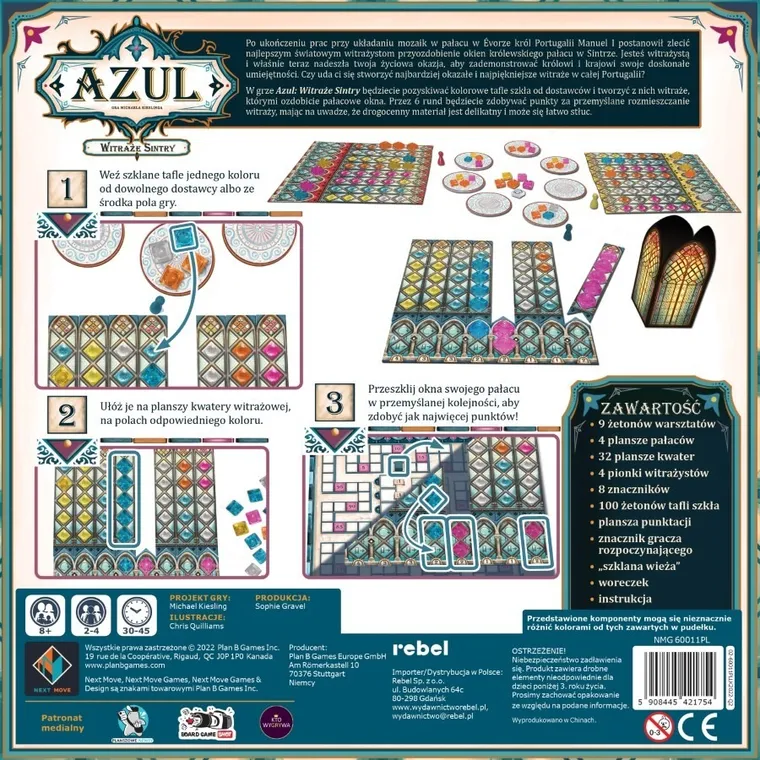 Rebel, Azul: Witraże Sintry, gra strategiczna