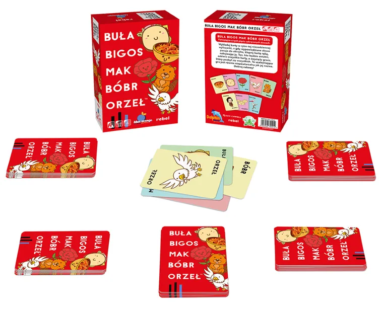 Rebel, Buła, Bigos, Mak, Bóbr, Orzeł, gra karciana