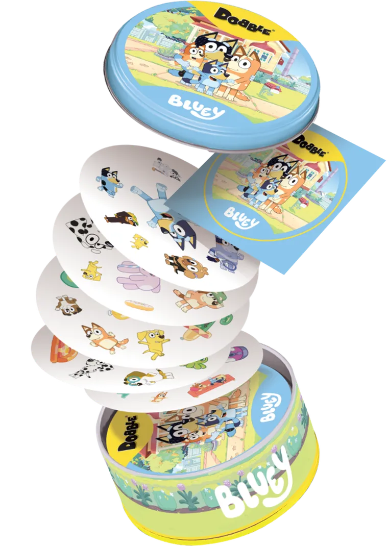 Rebel, Dobble, Bluey, gra familijna
