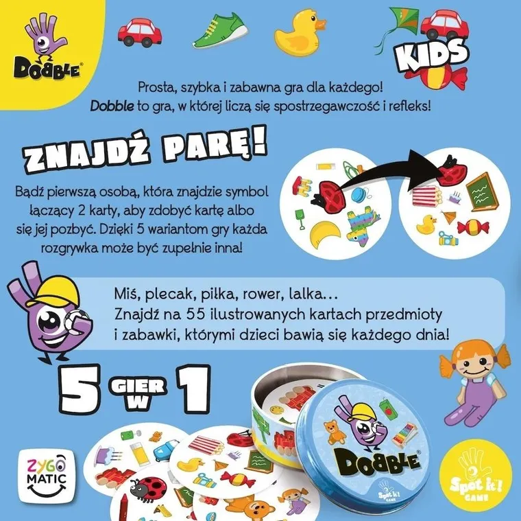 Rebel, Dobble, Kids Eco, gra familijna