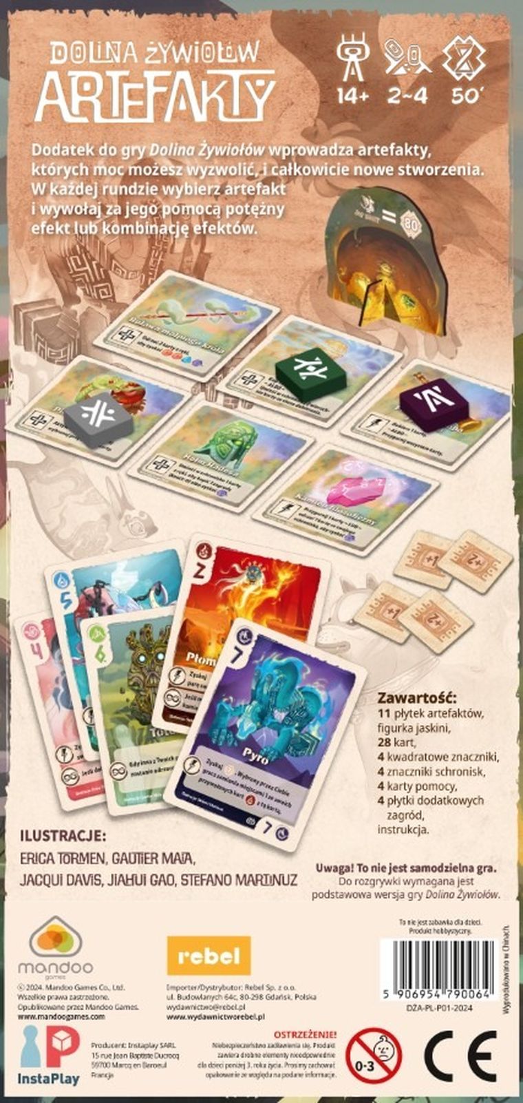 Rebel, Dolina żywiołów: Artefakty, dodatek do gry